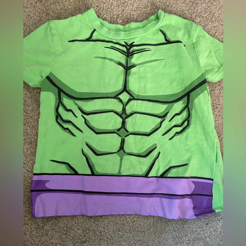 Marvel Green and Purple Hulk Superhero Tee